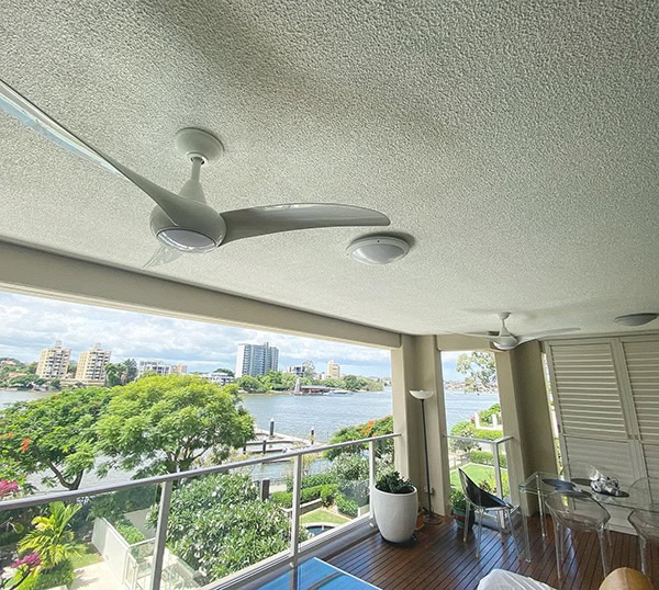 Ceiling fan installation by a Sorted Electrical licensed electrician