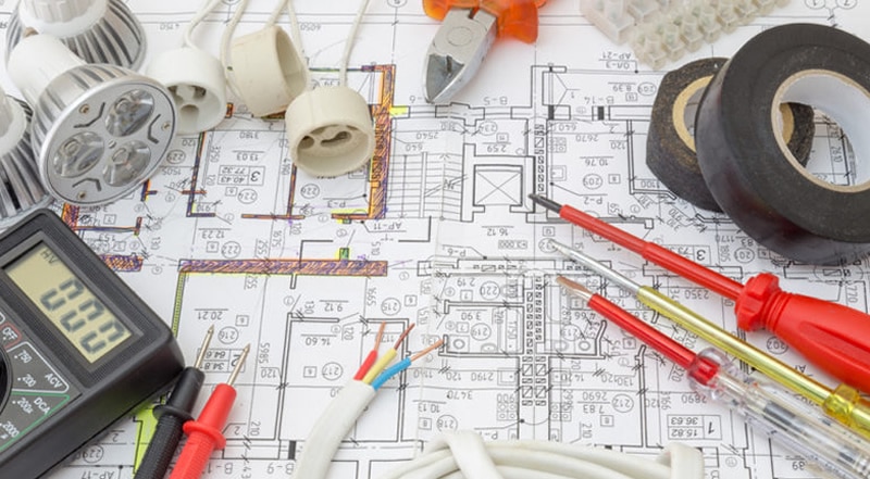Electrical wiring and fit-out during a home renovation or extension